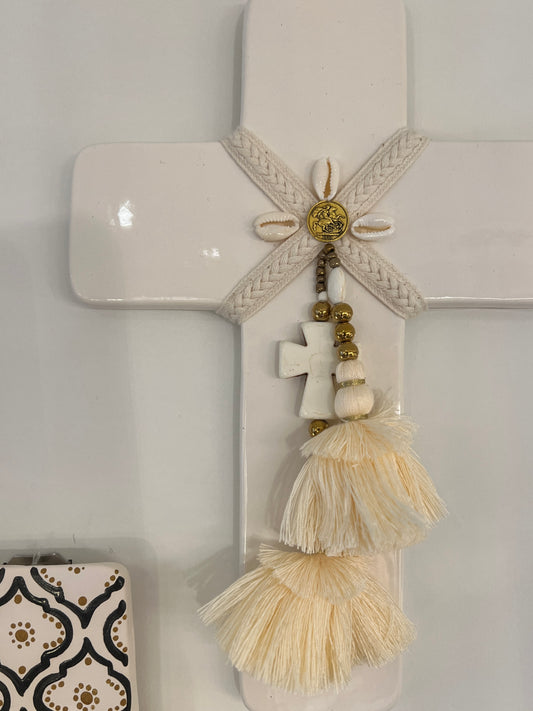 GEORGE AND COLE Aphrodite White Cross - Large