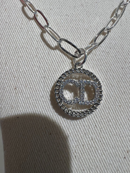 CD Silver Necklace