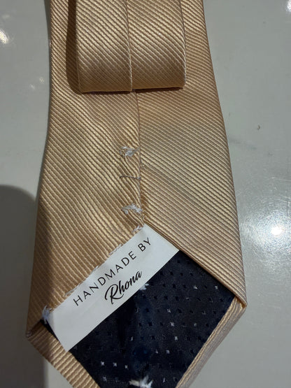 Hand-Embellished Champagne Tie