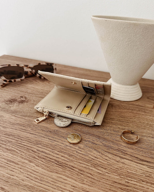 Lily Woven Wallet - Malt