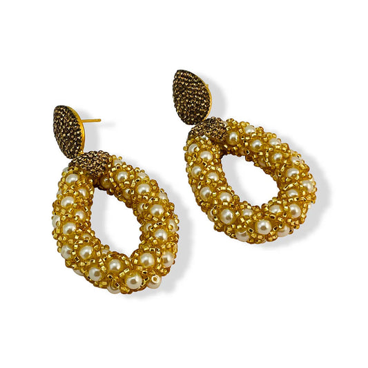 Anya Drop Earrings - Gold