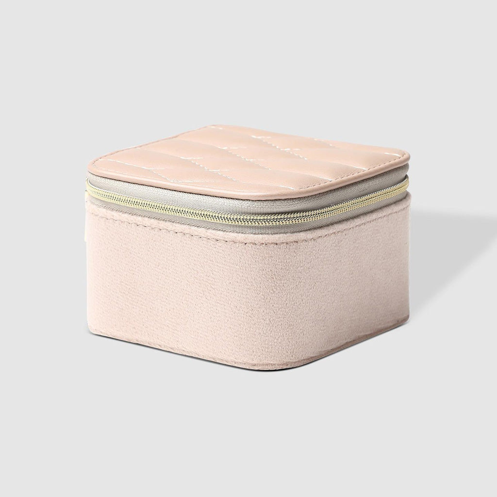 Beau Velvet Jewellery Box - Malt