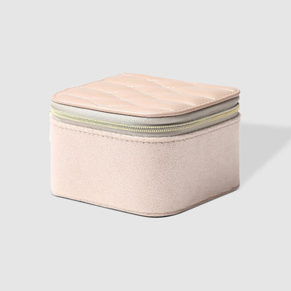 Beau Velvet Jewellery Box - Malt