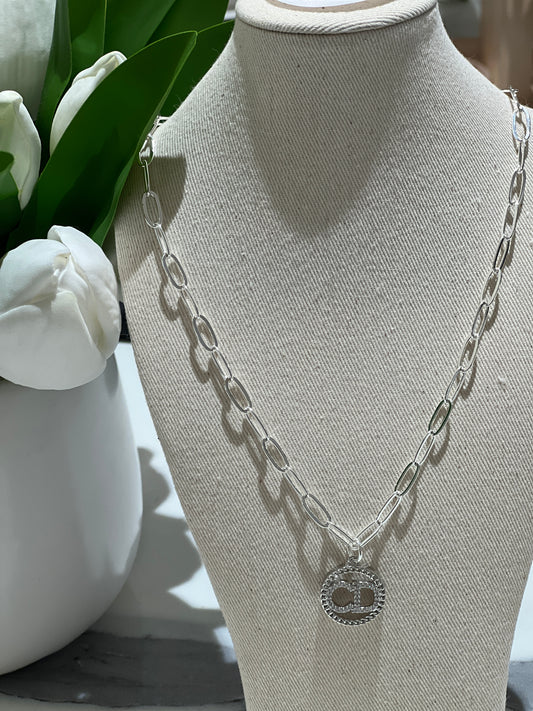 CD Silver Necklace