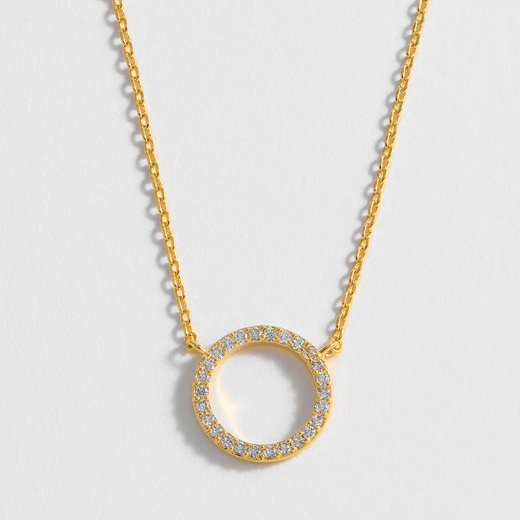 Circle Necklace Gold