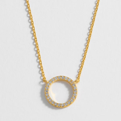Circle Necklace Gold