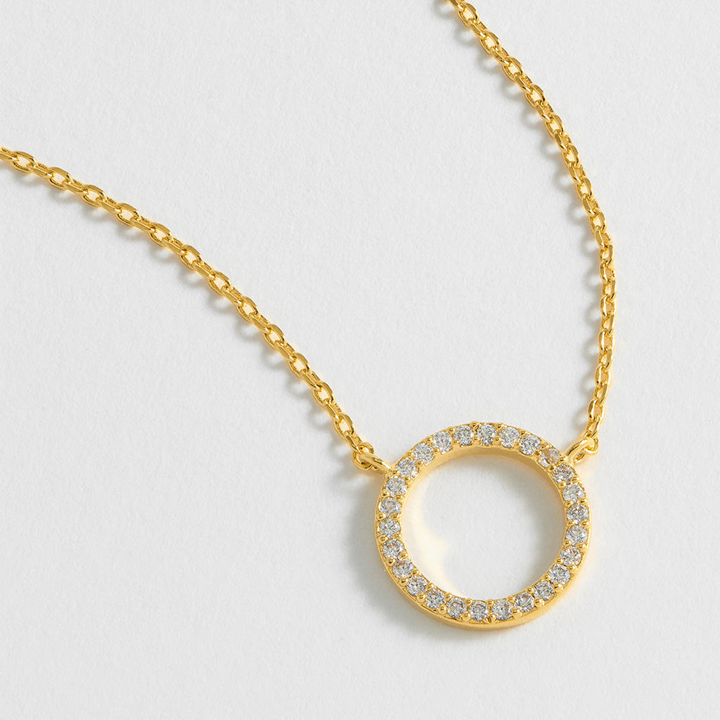 Circle Necklace Gold