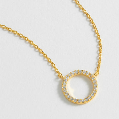 Circle Necklace Gold