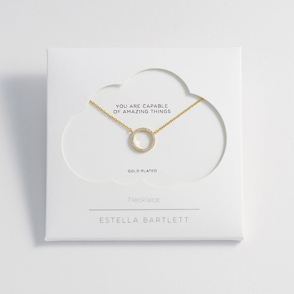 Circle Necklace Gold