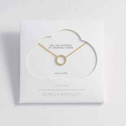 Circle Necklace Gold