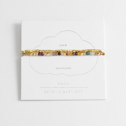 Coco & Tourmaline Gemstone Double Bracelet