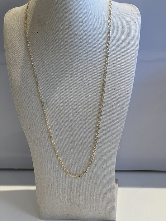 Diamond Fine Gold Chain Necklace - Long