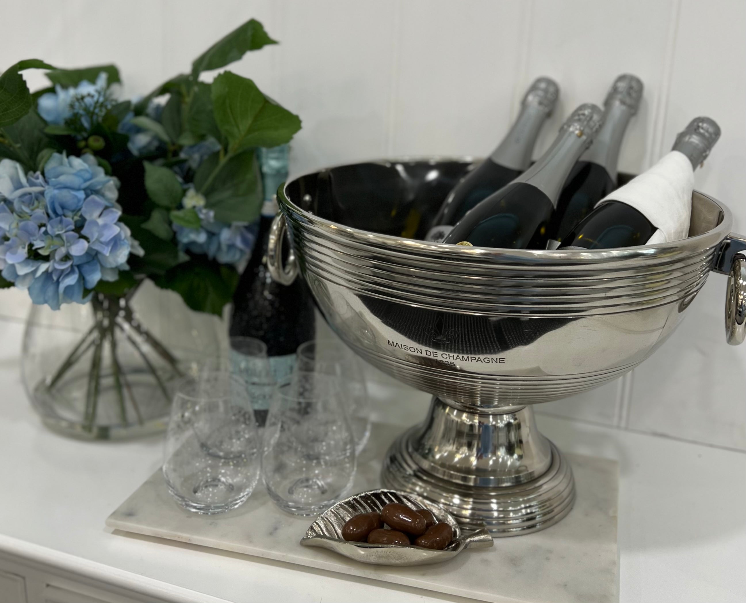 Ribbed Footed Champagne Bucket