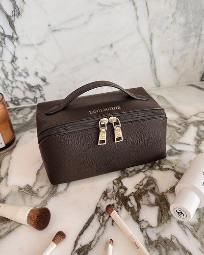 Ellis Cosmetic Case - Chocolate