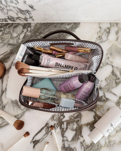 Ellis Cosmetic Case - Chocolate