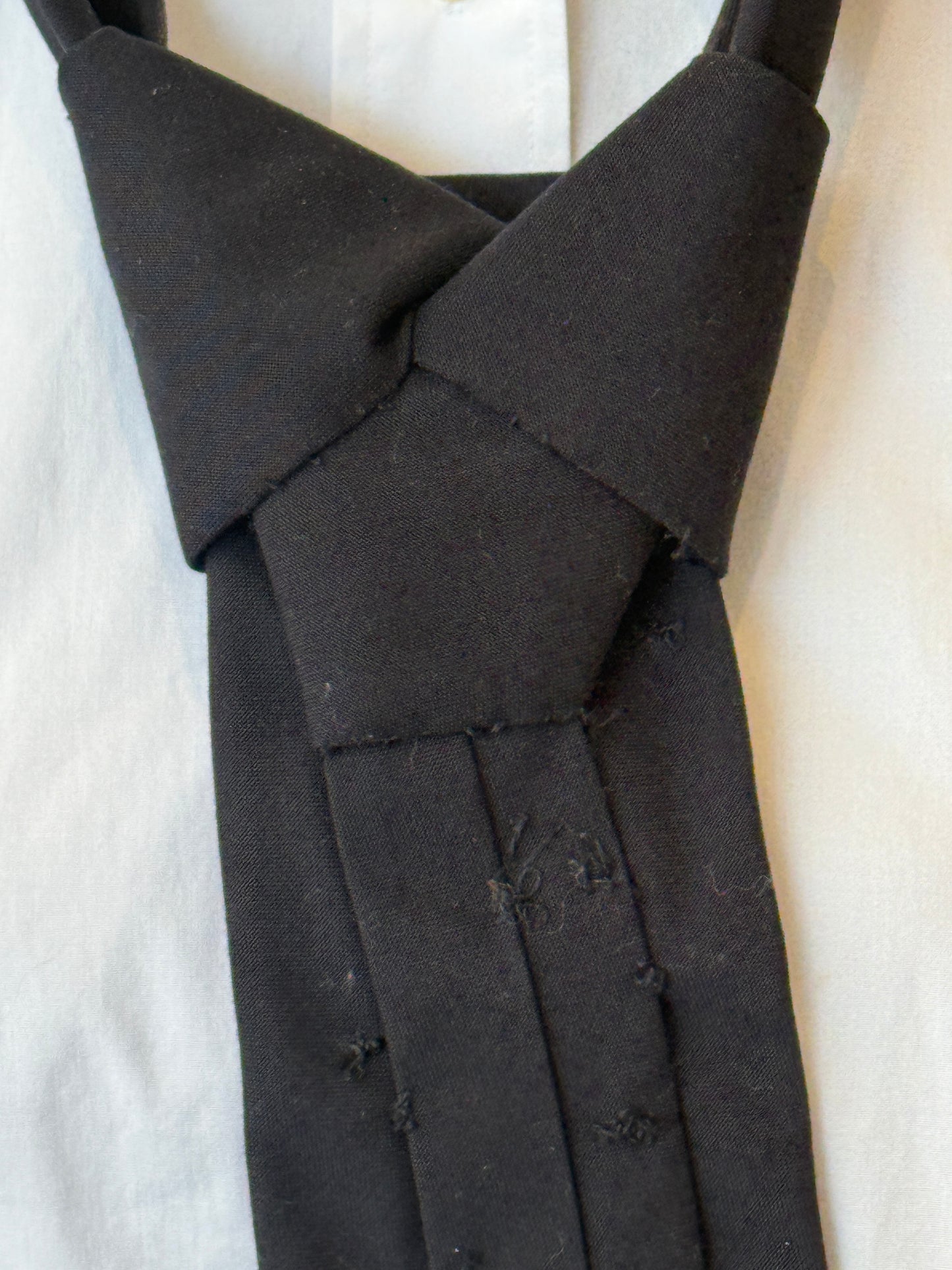 Black Tie With Pink Rhinestones
