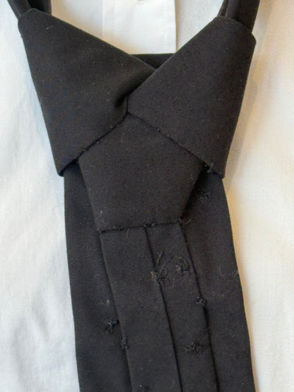 Black Tie With Pink Rhinestones