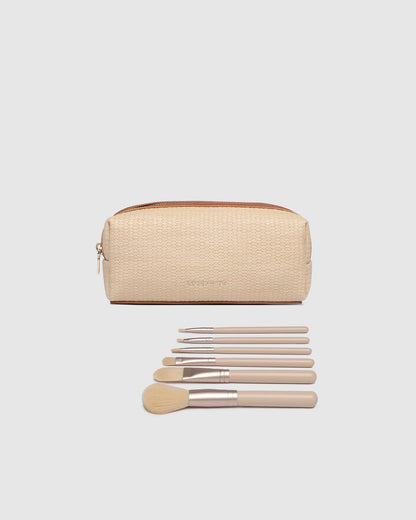 Brianna Makeup Bag - Tan