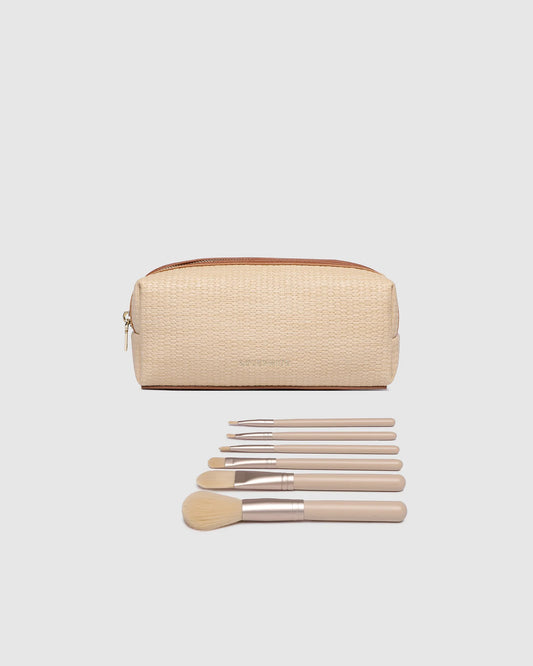 Brianna Makeup Bag - Tan