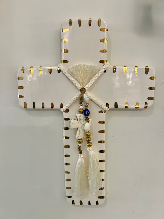 GEORGE AND COLE Midas White Cross - Small