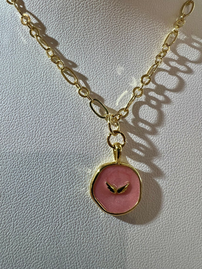 Pink Wings Necklace