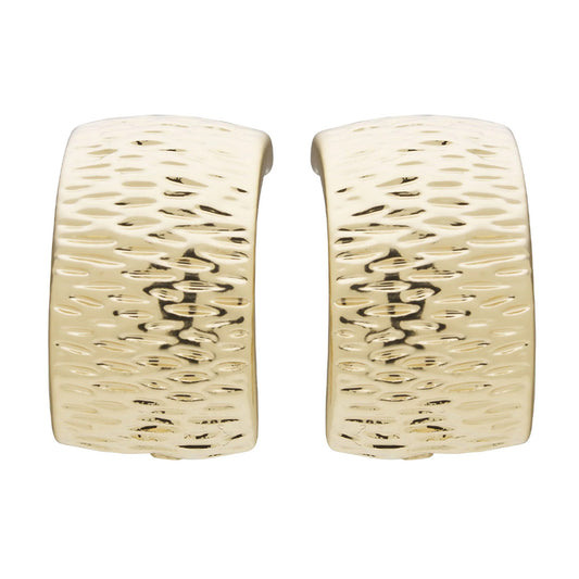 Grainline Curve Clip On Earrings Gold