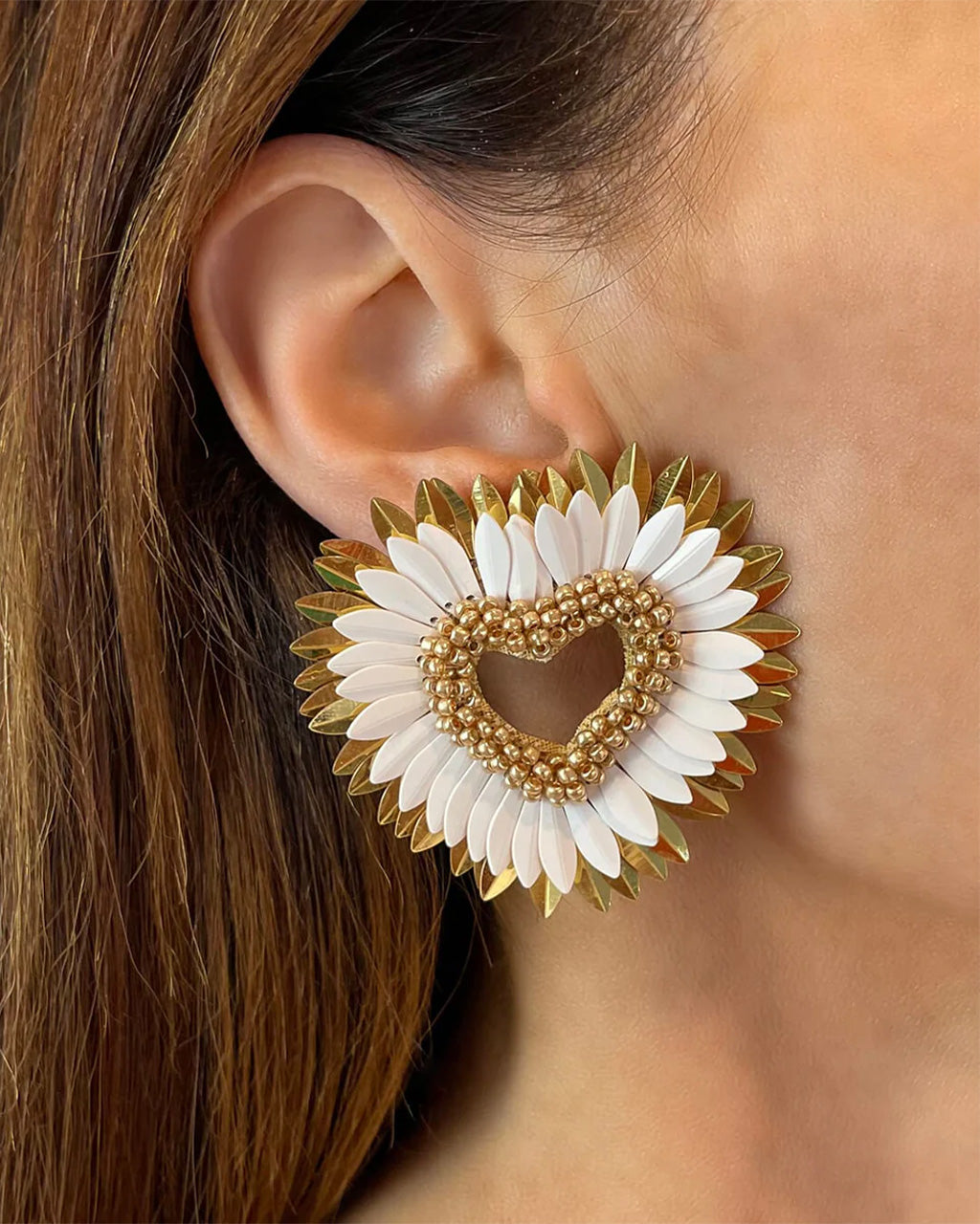 Halo Heart Earrings