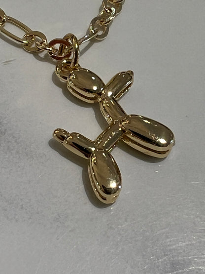 Balloon Dog Gold Necklace