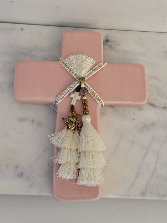 GEORGE AND COLE Queen B Pink Cross - Medium