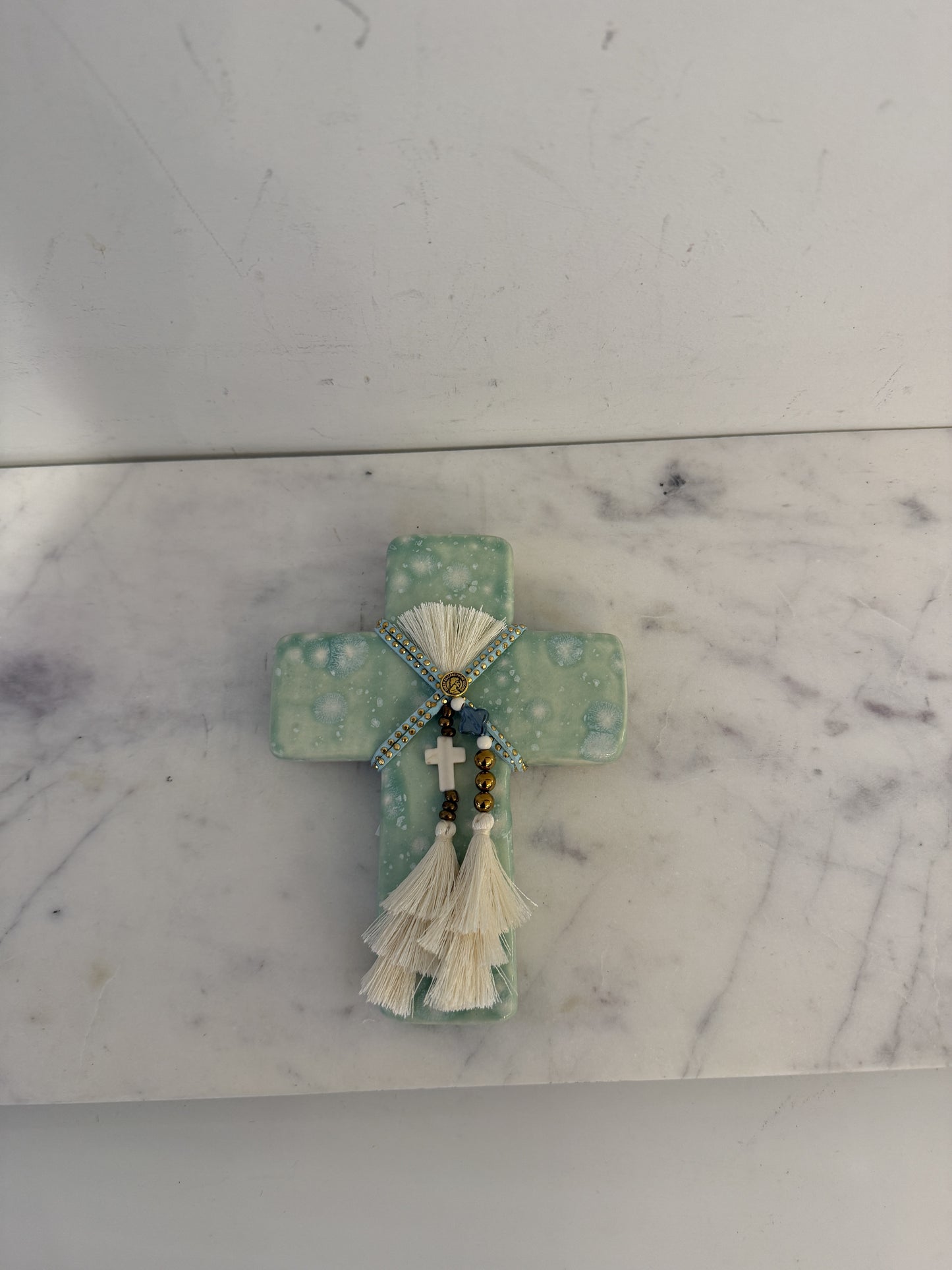 GEORGE AND COLE Crown Mint Cross - Small