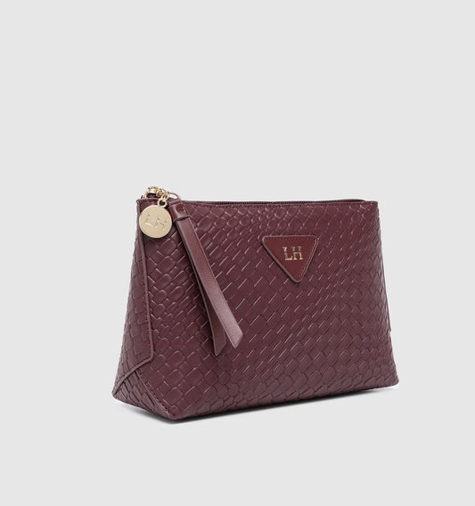 Carlo Makeup Bag - Burgundy