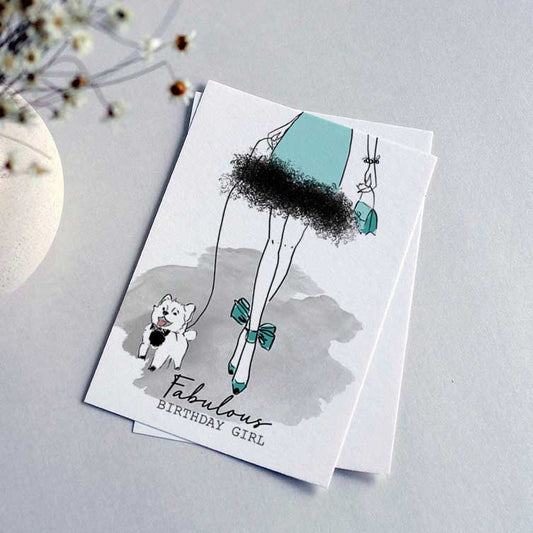 Fabulous Birthday Girl Greeting Card