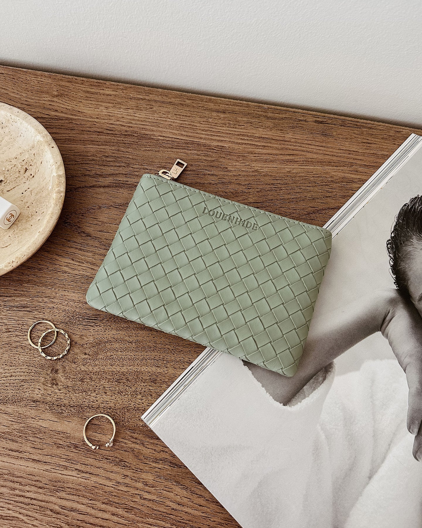 Kuta Woven Purse - Sage Green