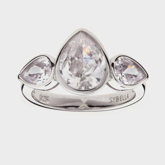 Trio Teardrop Ring Sybella