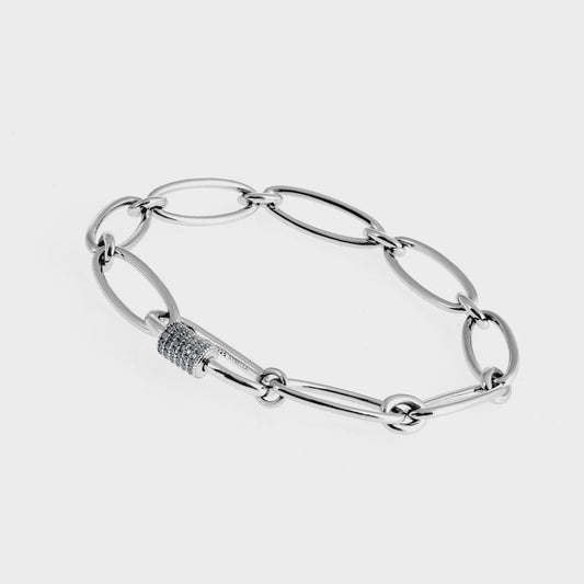 Aubrey Silver Link Bracelet Sybella