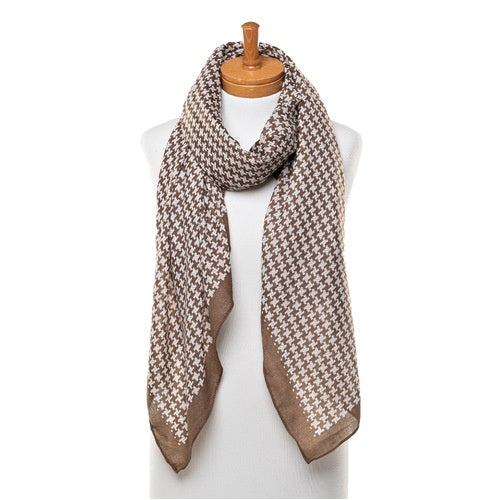 Mocha Tetris Shawl Scarf