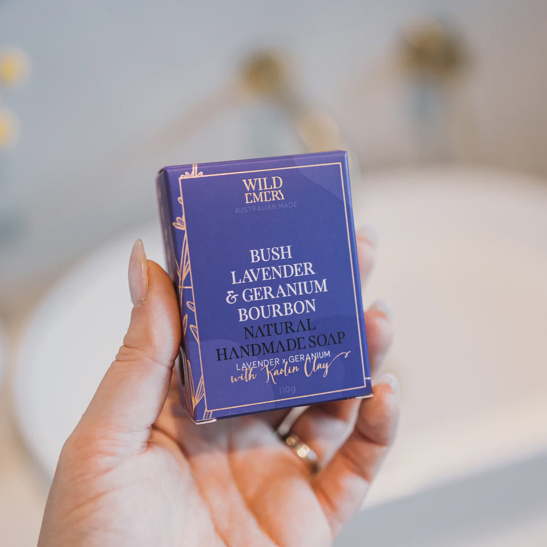 Bush Lavendar & Geranium Bourban Soap