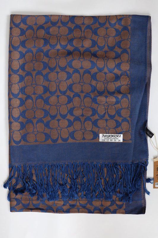 Blue And Gold Pashmina