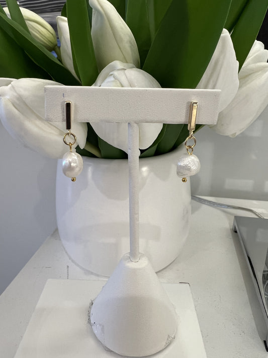 Pearl Rod Earrings
