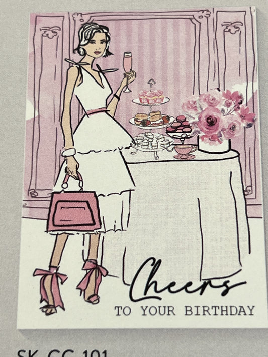 Cheers To Your Birthday Greeting Card