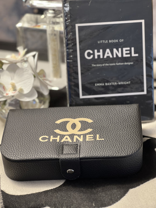 Cee Cee  Rectangle Jewellery Box - Black