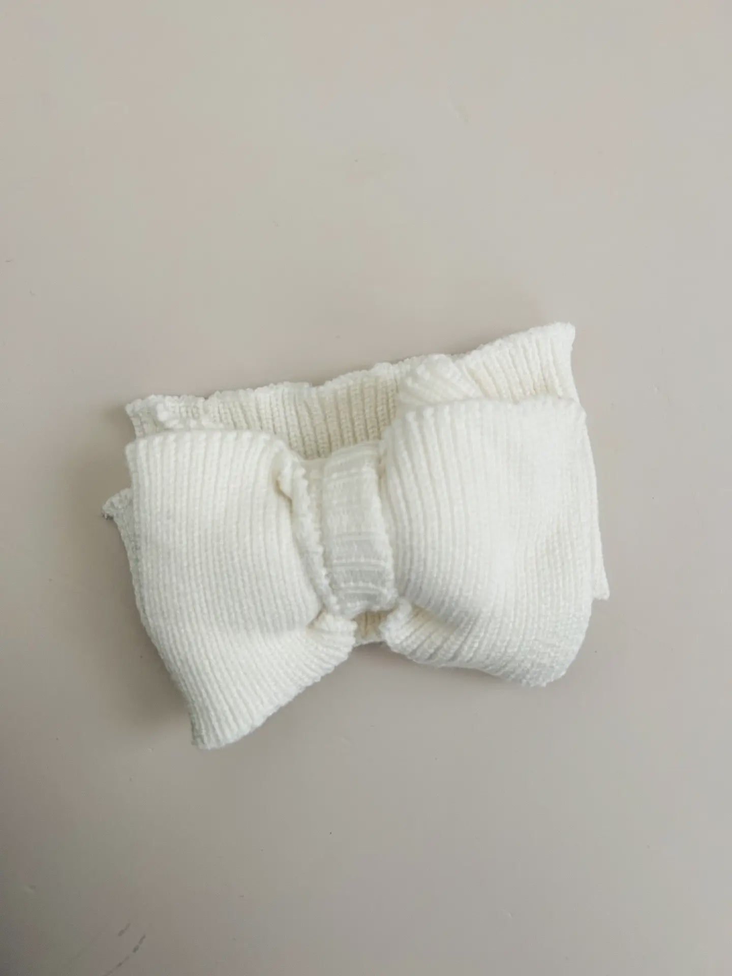 White Oversized Baby Bow