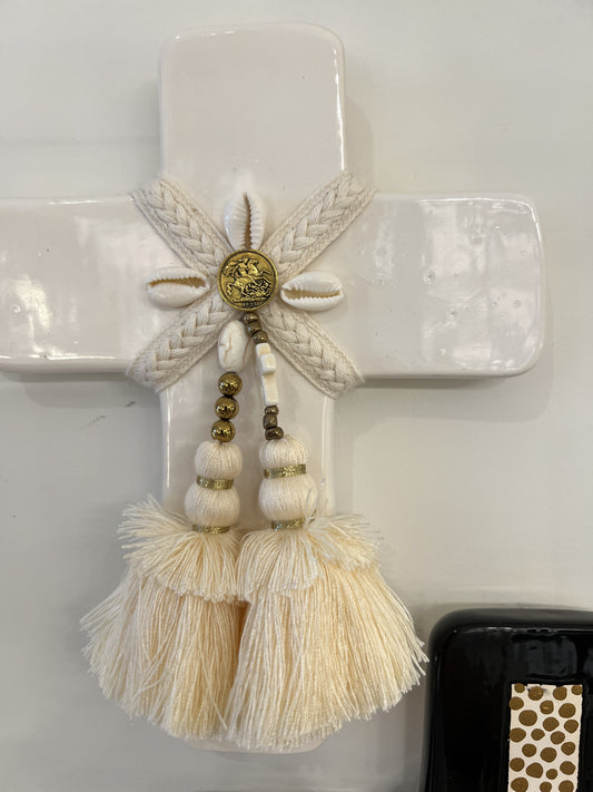GEORGE AND COLE Aphrodite White Cross - Medium
