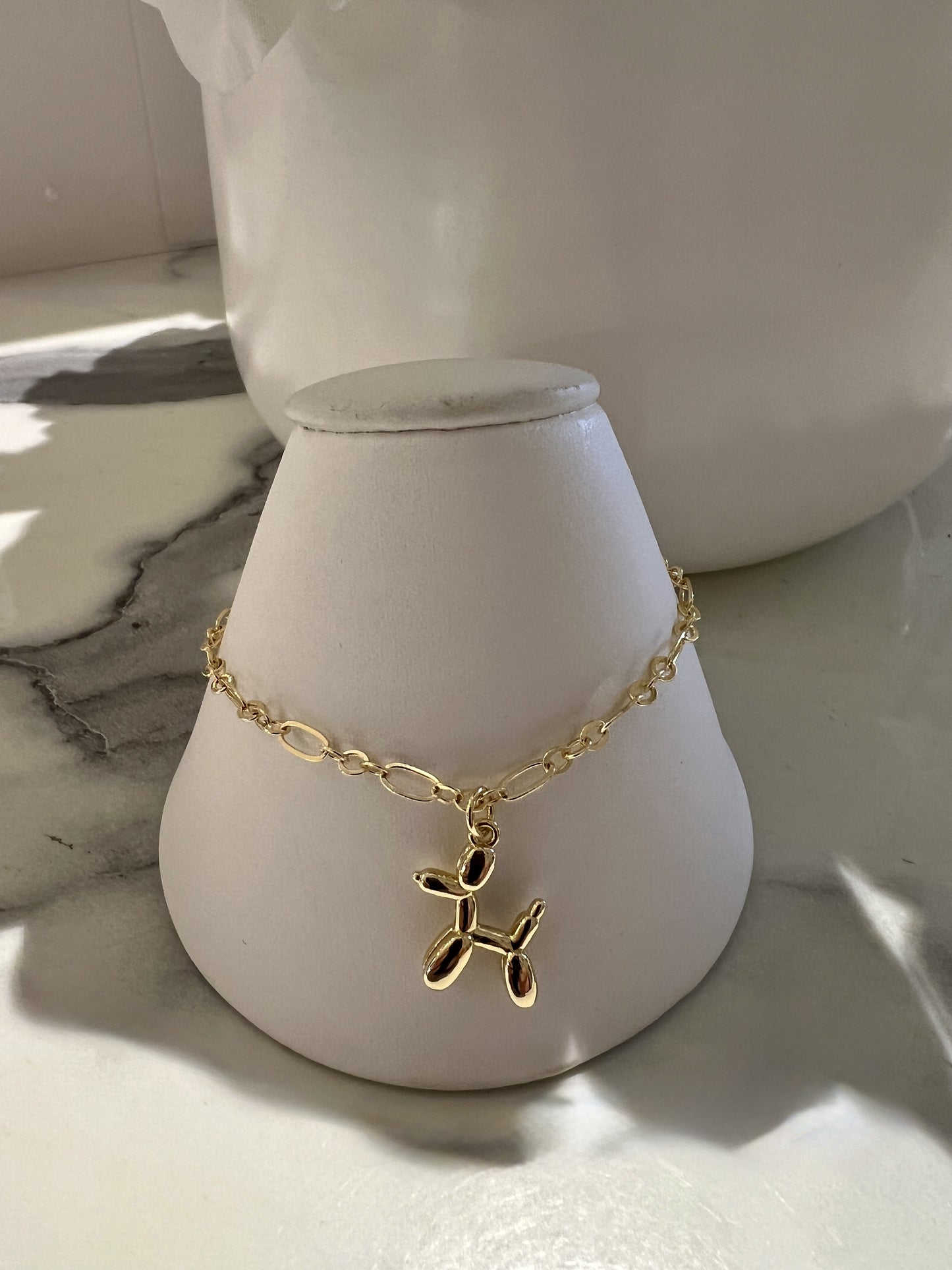 Balloon Dog Gold Bracelet
