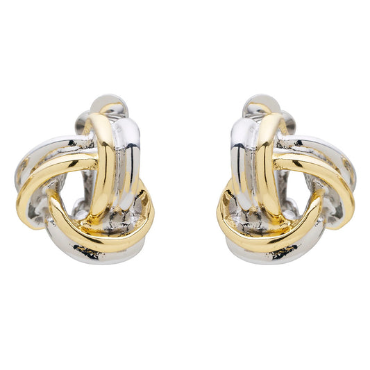 Knotted Clip On Earrings Studs