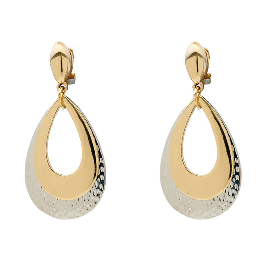 Layer Drop Clip On Earrings