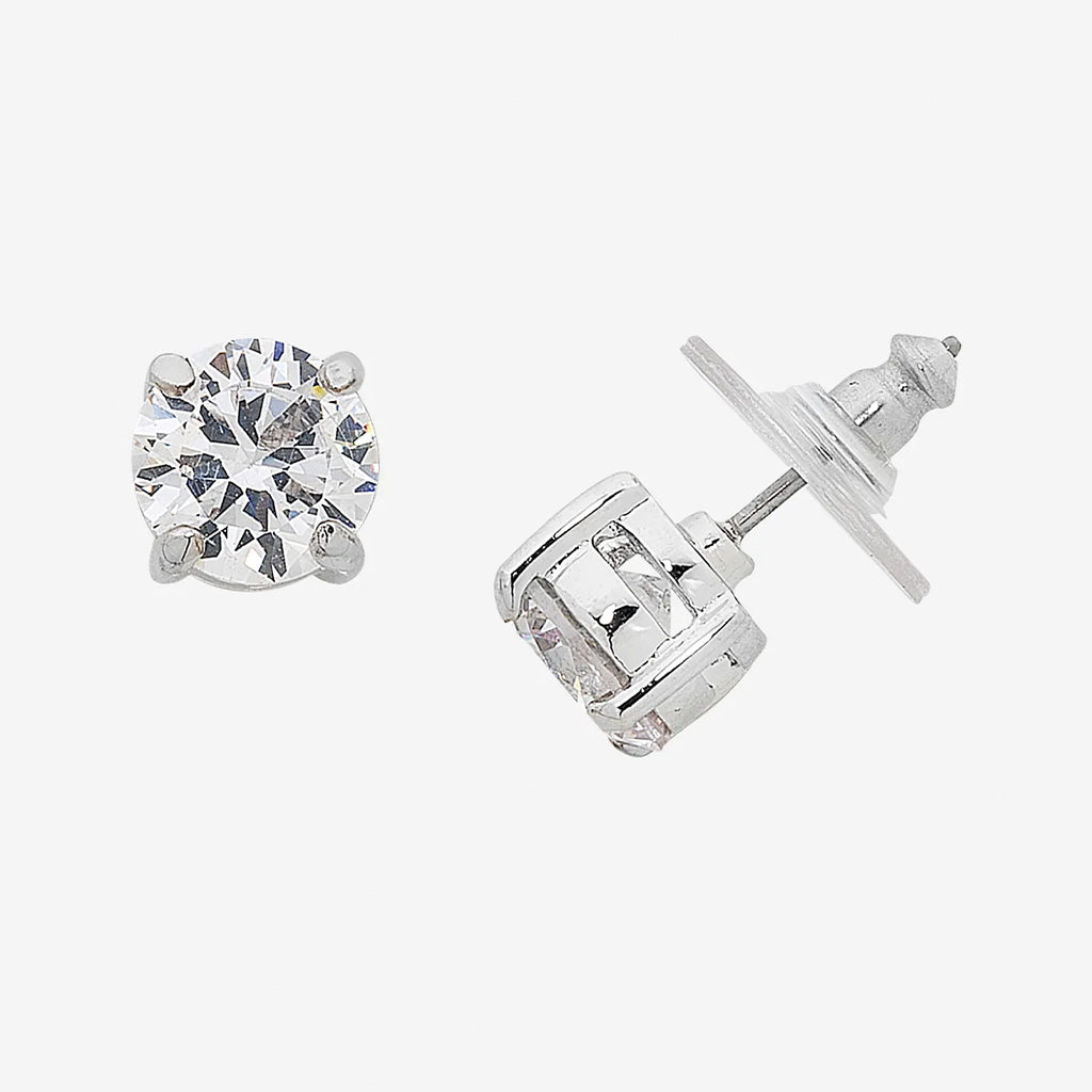Ballet Silver Stud Earrings