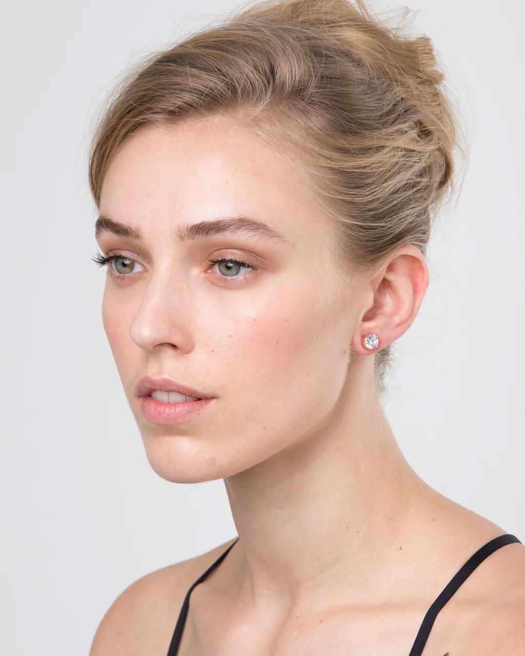 Ballet Silver Stud Earrings