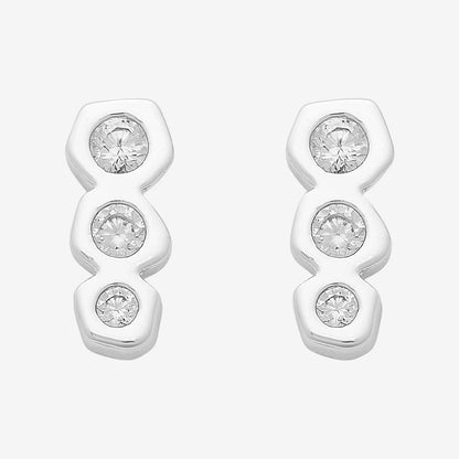 Camille Petite Silver Earrings