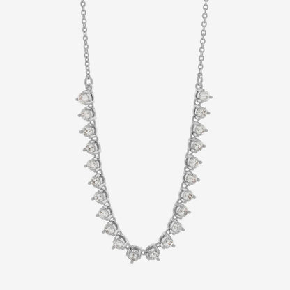 Dolce Vita Silver CZ Necklace